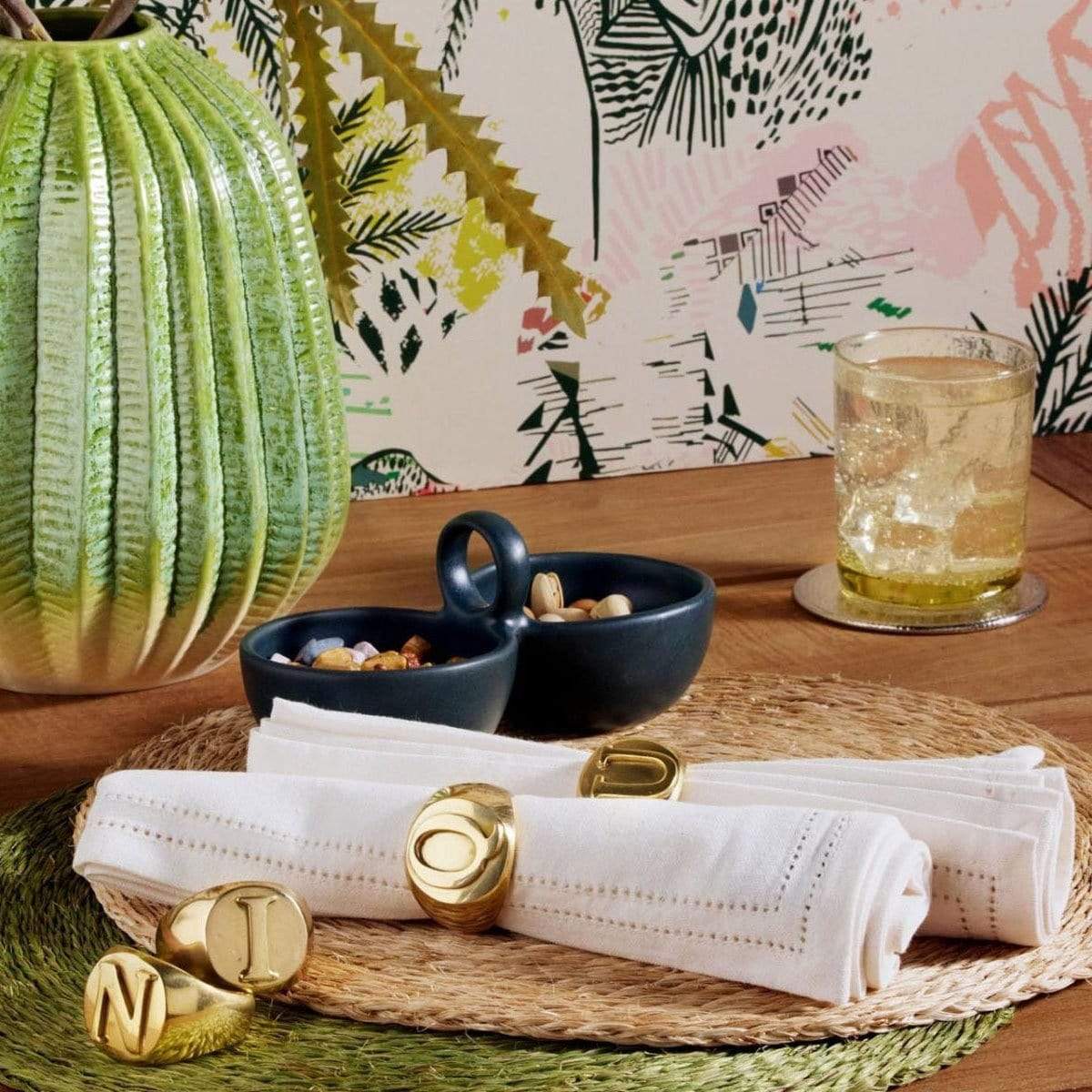 Blue Pheasant Clark Napkin Ring Pillow & Decor