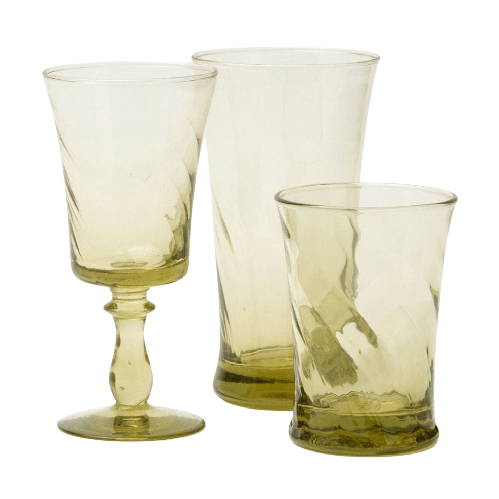 Blue Pheasant Colette Glassware (Pack of 6) - Sage Green Pillow & Decor