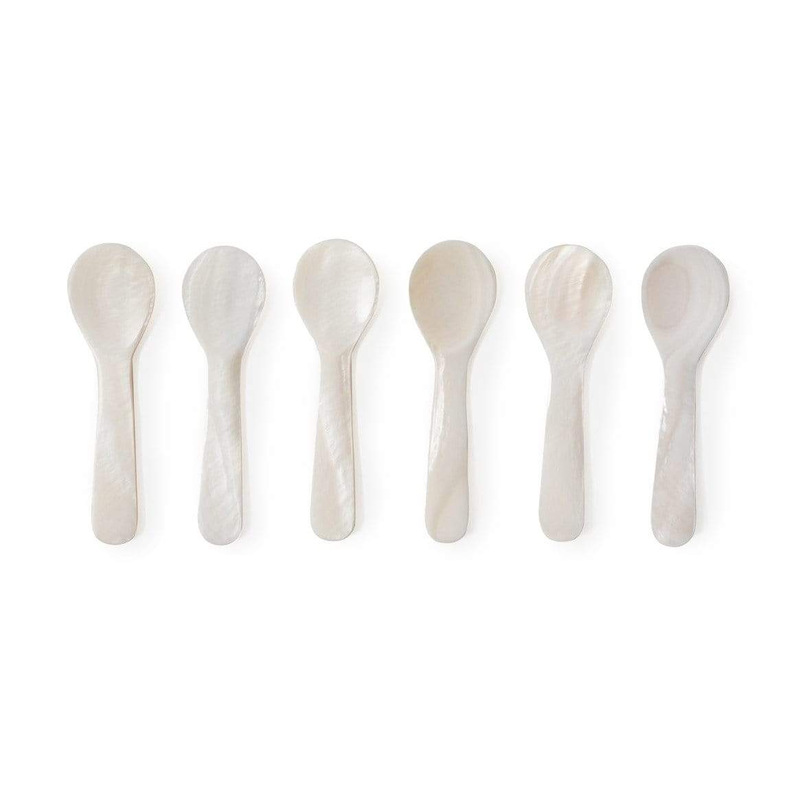 Blue Pheasant Cora Shell Mini Spoons (Set of 6) Decor blue-pheasant-cora-shell-mini-spoons