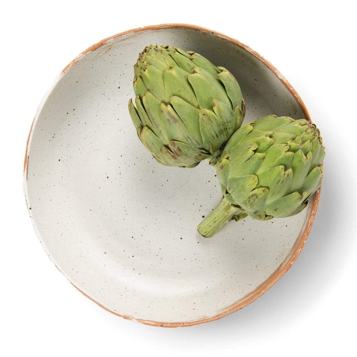 Blue Pheasant Dawson Round Serving Bowls (Pack of 2) - Rustic White Decor