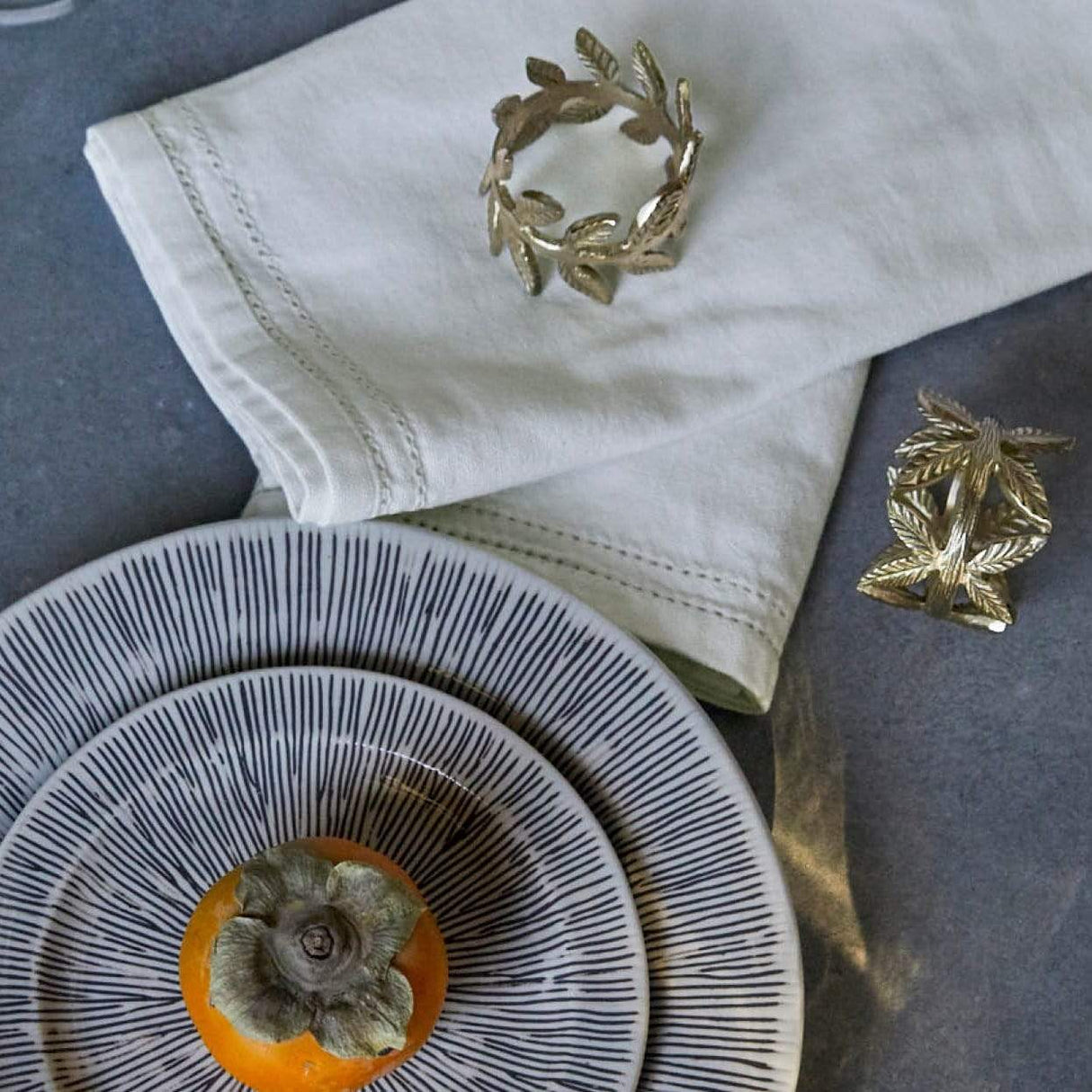 Blue Pheasant Emma Napkin Rings - Set of 4 Decor blue-pheasant-emma