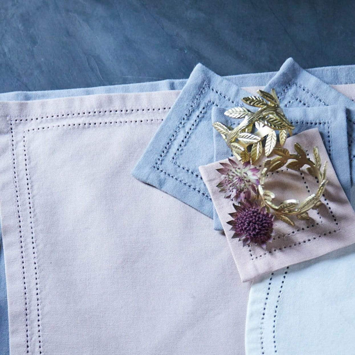 Blue Pheasant Emma Napkin Rings - Set of 4 Decor blue-pheasant-emma