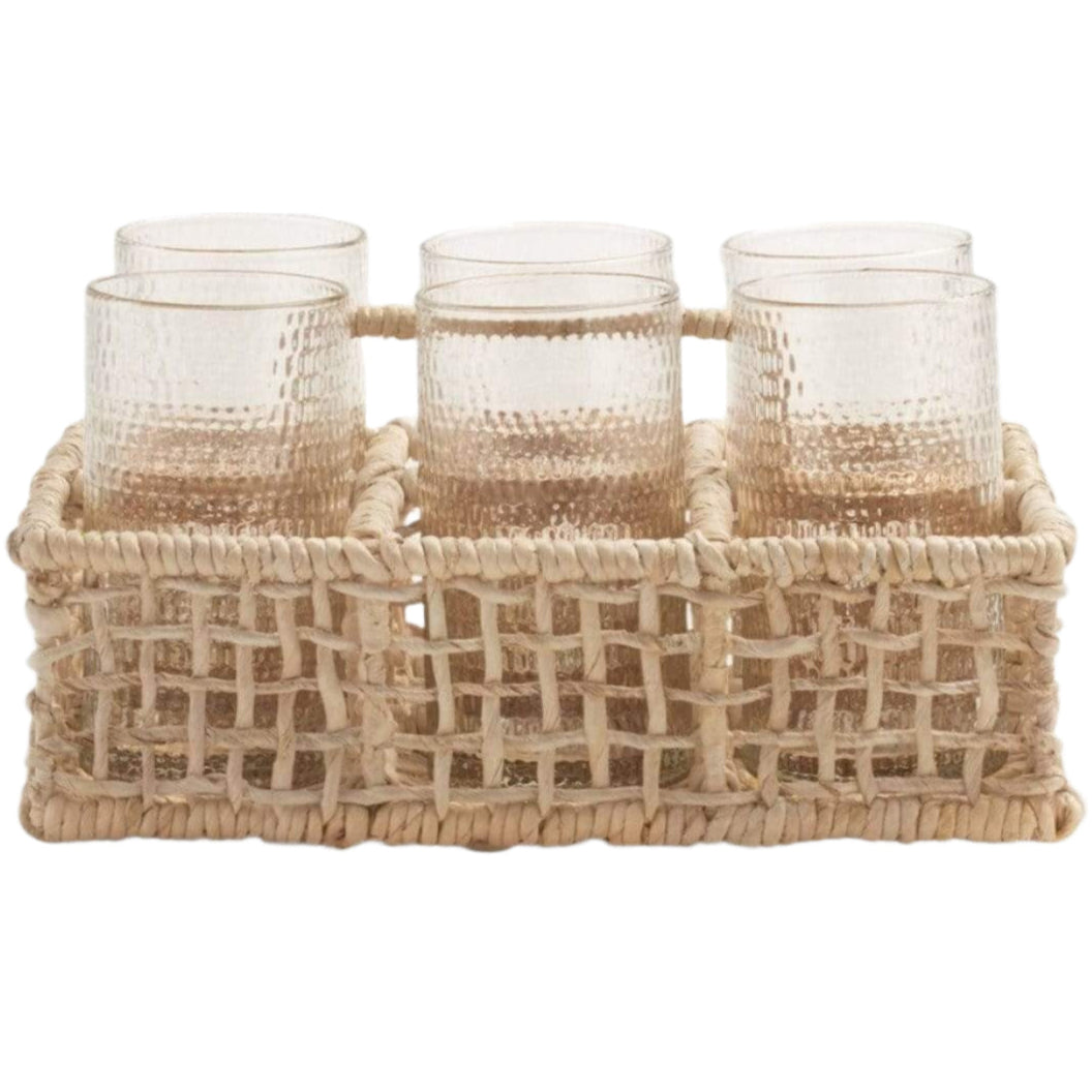 Blue Pheasant Ericson Glassware Caddy Pillow & Decor blue-pheasant-BP003152