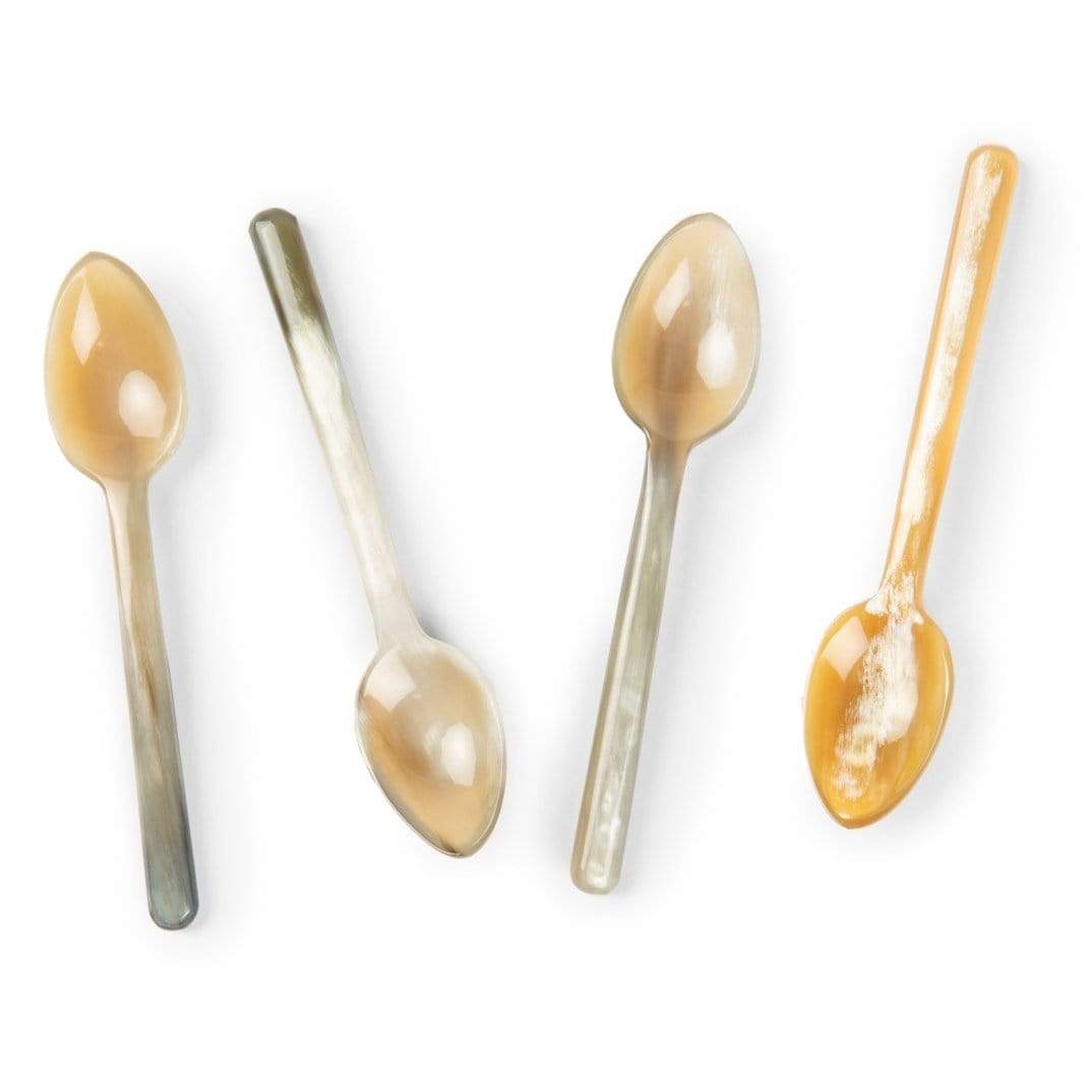 Blue Pheasant Esmee Small Horn Spoons (Pack of 4) - Natural Decor blue-pheasant-FLTESMEE-NAT-SPN