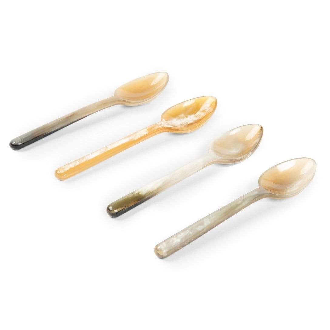 Blue Pheasant Esmee Small Horn Spoons (Pack of 4) - Natural Decor blue-pheasant-FLTESMEE-NAT-SPN
