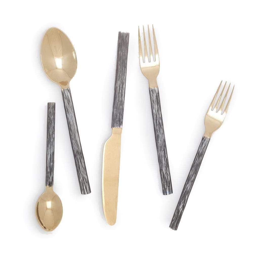 Blue Pheasant Harrison Flatware - Gold (5 Piece Set) Decor Blue-Pheasant-Harrison-Flatware-Gold