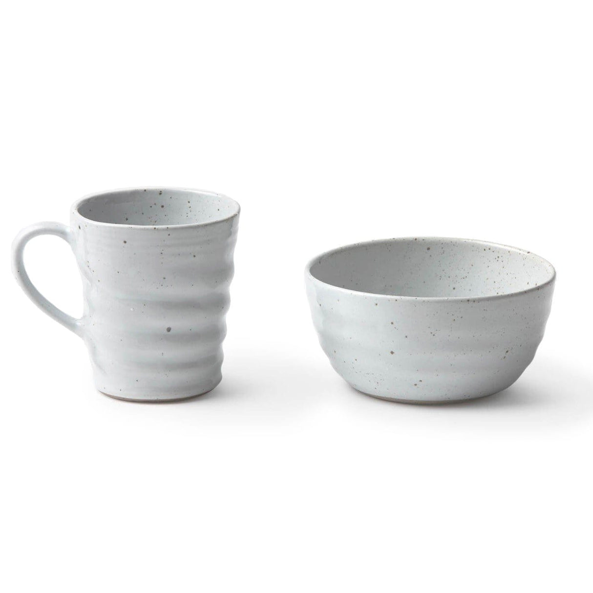 Blue Pheasant Hayes Dinnerware - (Pack of 4) White Salt Glaze-Mug Decor