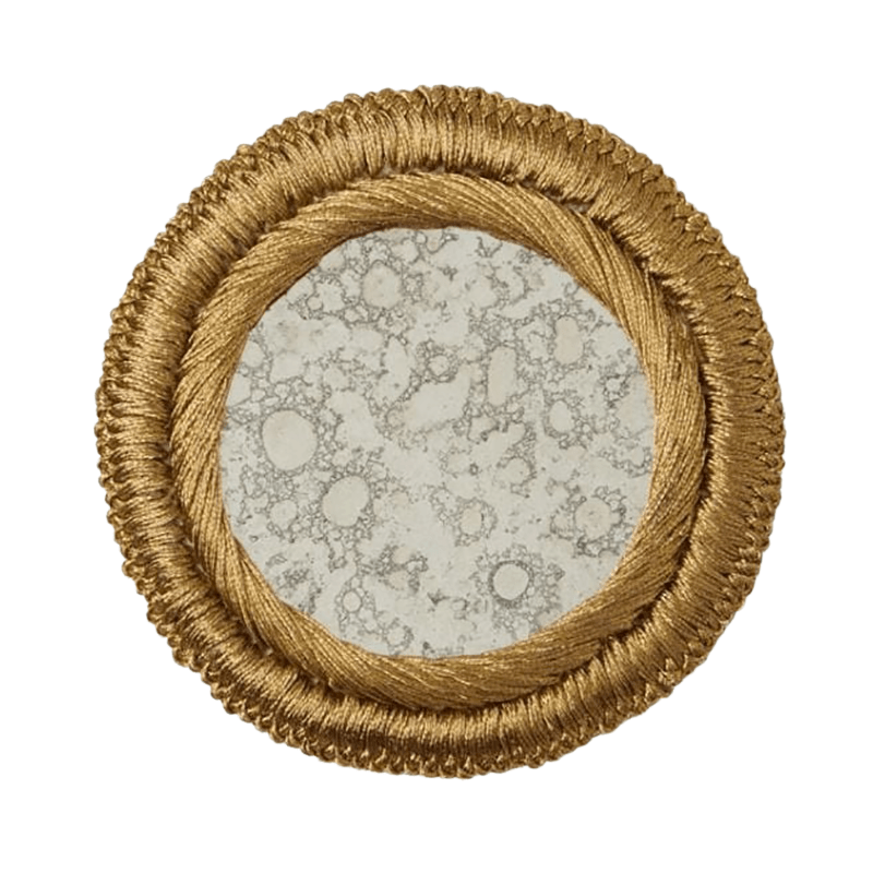 Blue Pheasant Helen Gold Coasters (Set of 4) Pillow & Decor blue-pheasant-BP003362