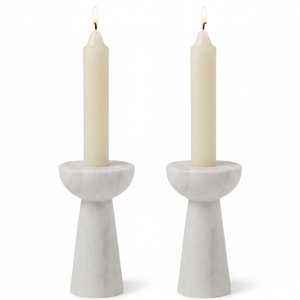 Blue Pheasant Judith Candle Holders (Set of 2) Pillow & Decor blue-pheasant-BP003604