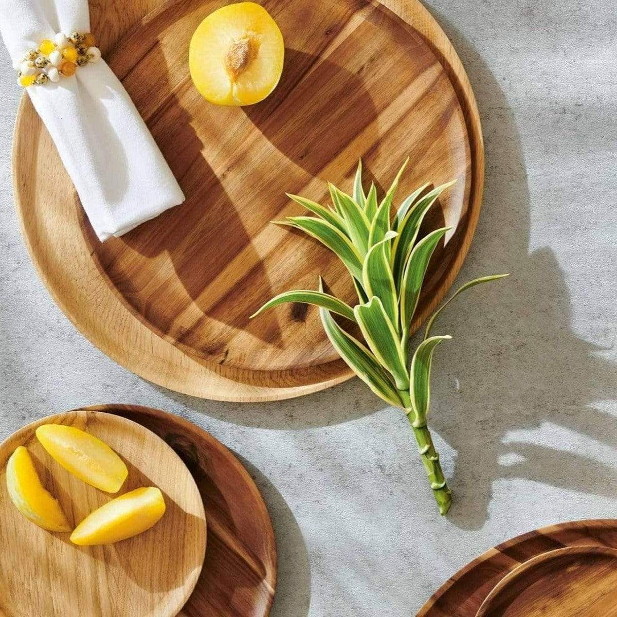 Blue Pheasant Kennedy Acacia Wood Dinnerware Pillow & Decor