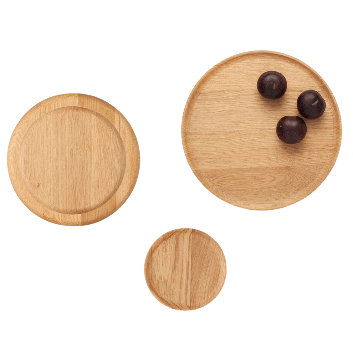 Blue Pheasant Kennedy Oak Wood Dinnerware (Pack of 4) Pillow & Decor