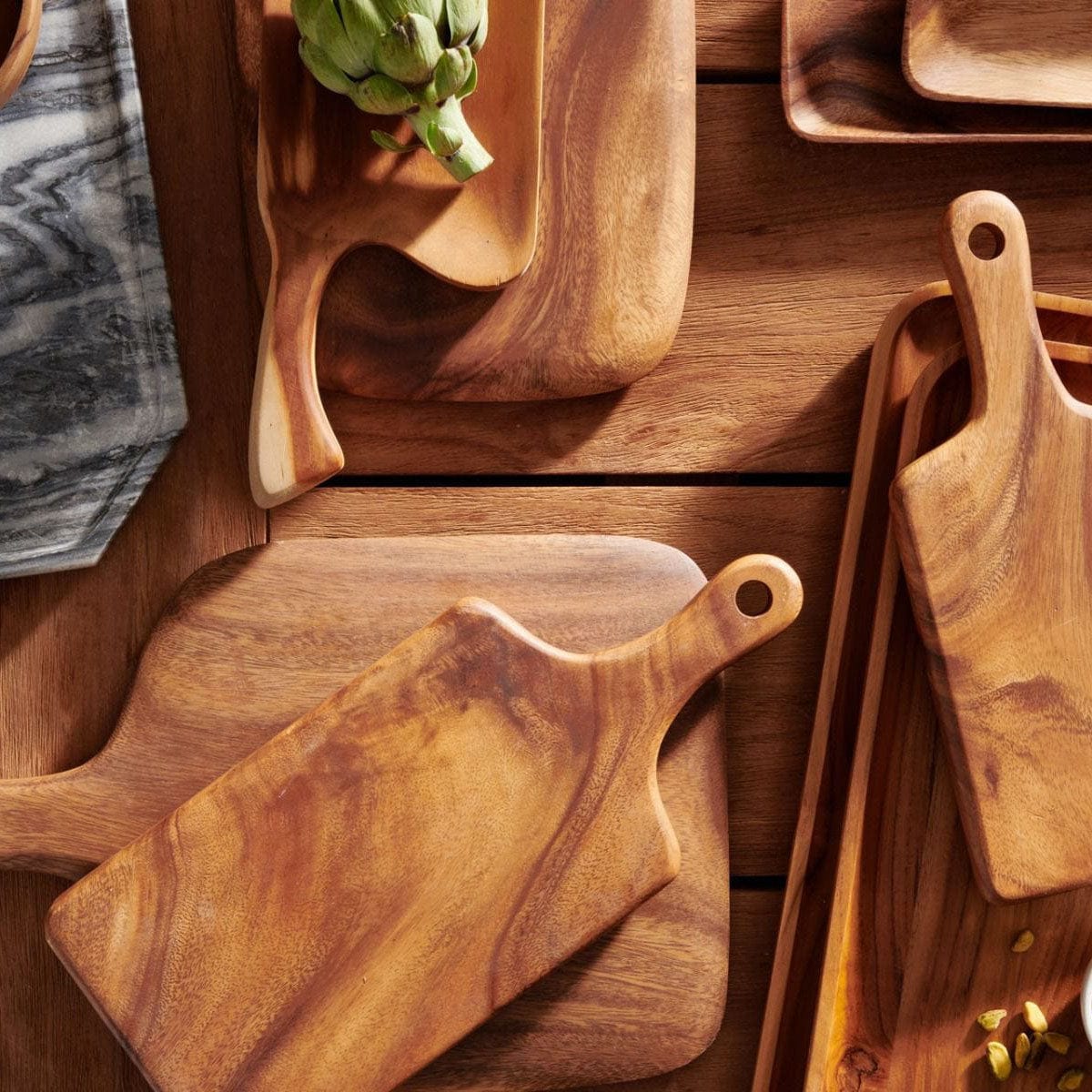 Blue Pheasant Kiren Serving Boards (Set of 3) Pillow & Decor blue-pheasant-BP003740