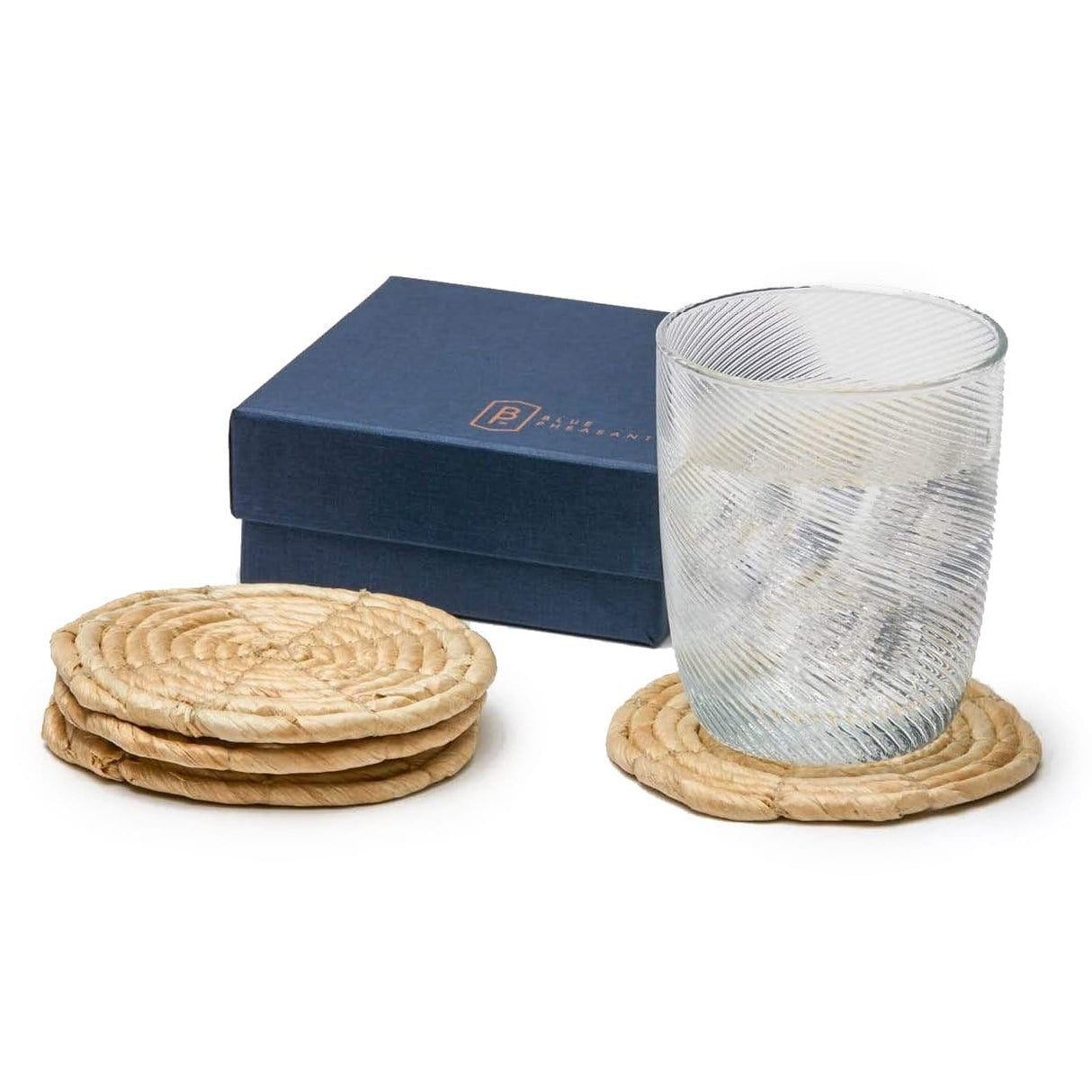 Blue Pheasant Lauren Coasters - Set of 4 Decor blue-pheasant-lauren-coasters