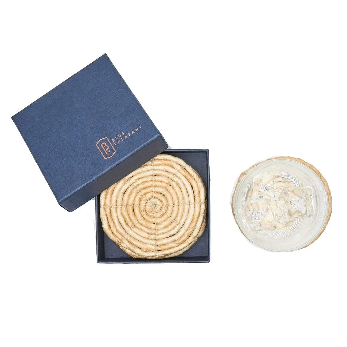 Blue Pheasant Lauren Coasters - Set of 4 Decor blue-pheasant-lauren-coasters