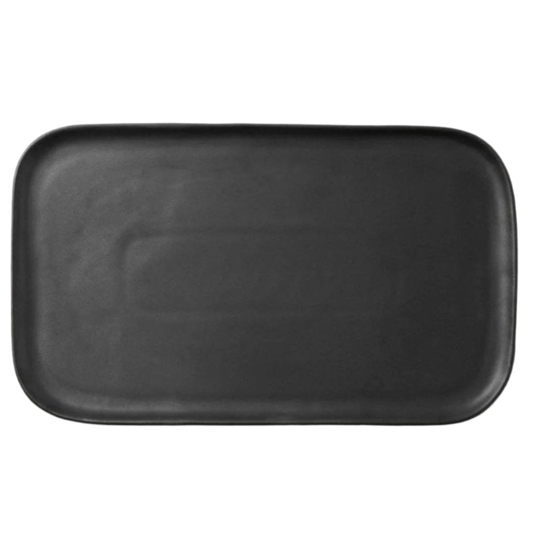 Blue Pheasant Marcus Rectangular Serving Platter (Set of 2) - Black Glaze Decor blue-pheasant-SERMARCU-BLK-RSP