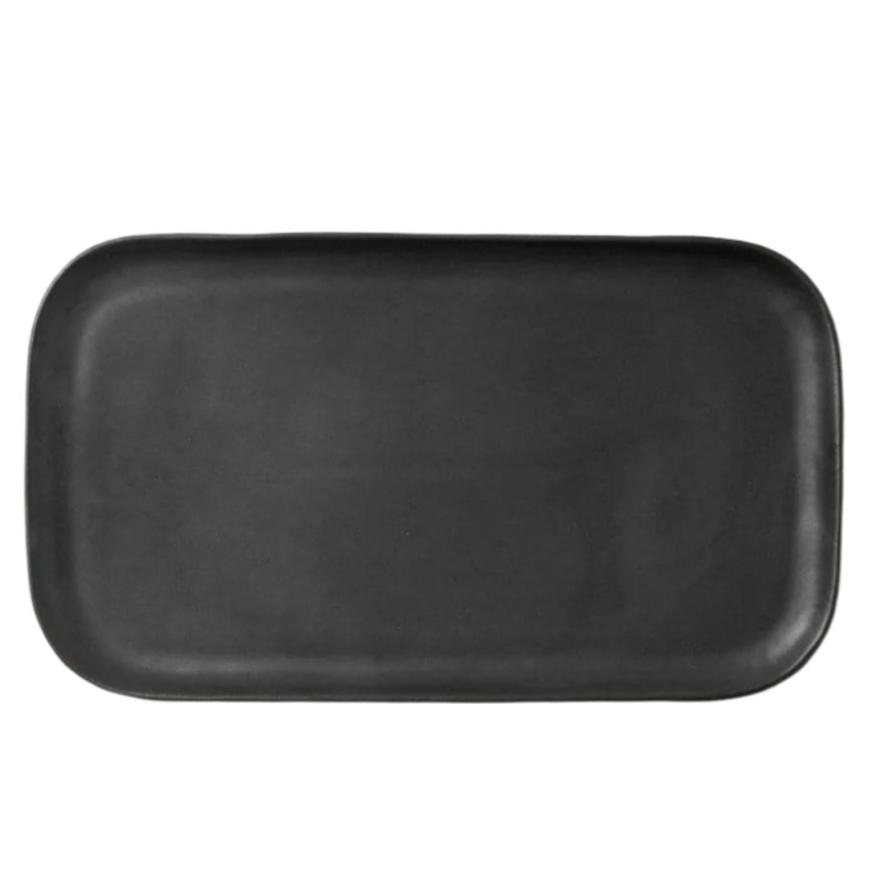 Blue Pheasant Marcus Rectangular Serving Platter (Set of 2) - Black Glaze Decor blue-pheasant-SERMARCU-BLK-RSP