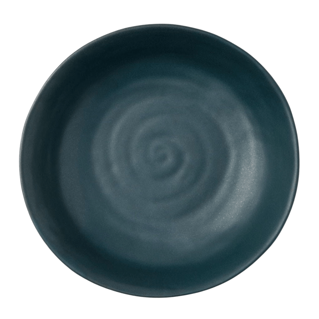 Blue Pheasant Marcus Tapered Serving Bowl (Pack of 2) - Midnight Teal Pillow & Decor