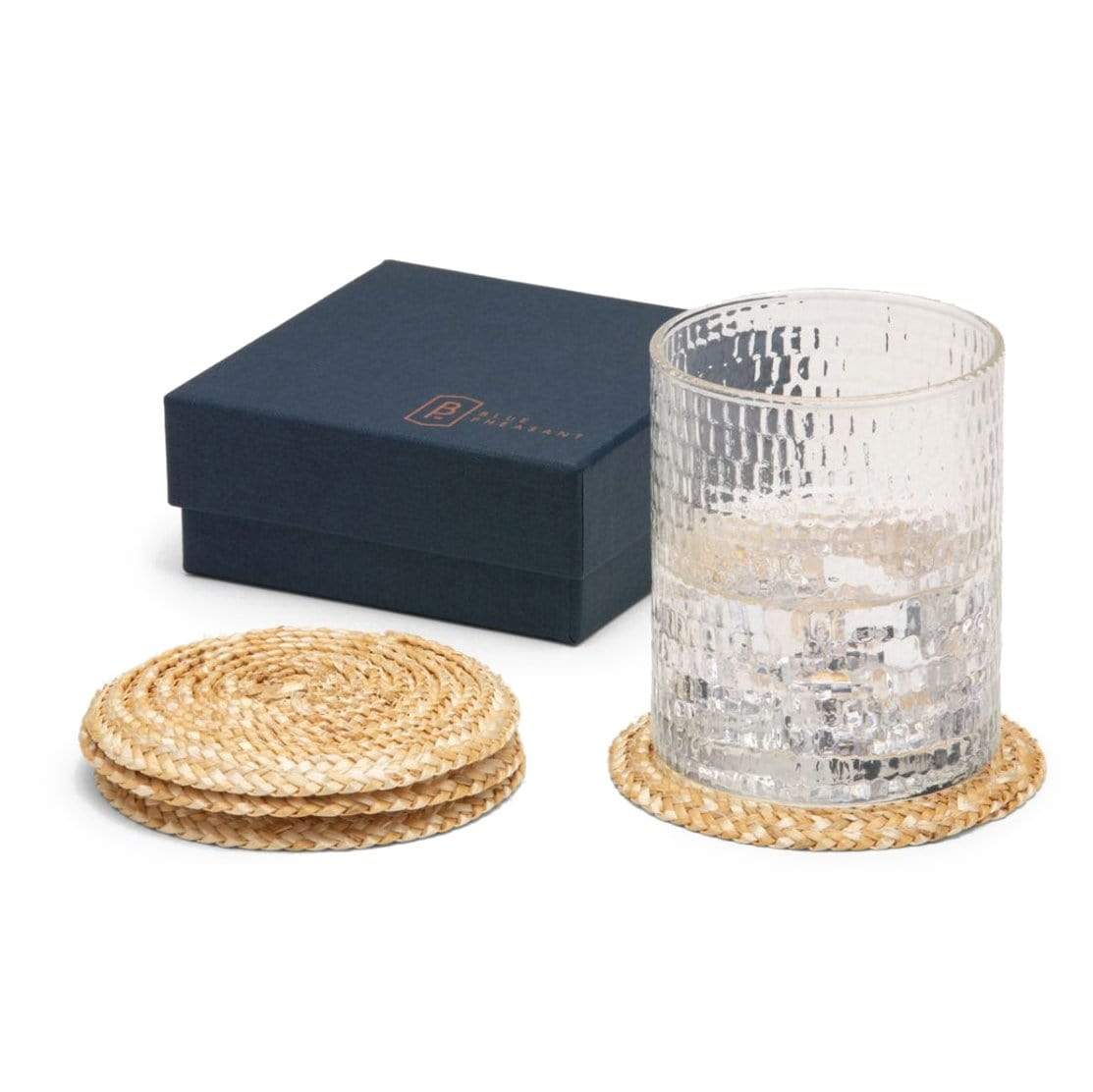 Blue Pheasant Mila Coasters (Pack of 4) Pillow & Decor blue-pheasant-BARMILA-ST-RD