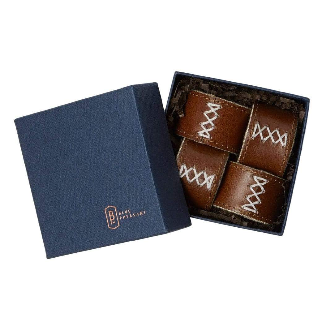 Blue Pheasant Morgan Napkin Ring (Set of 4) Pillow & Decor blue-pheasant-BP000920