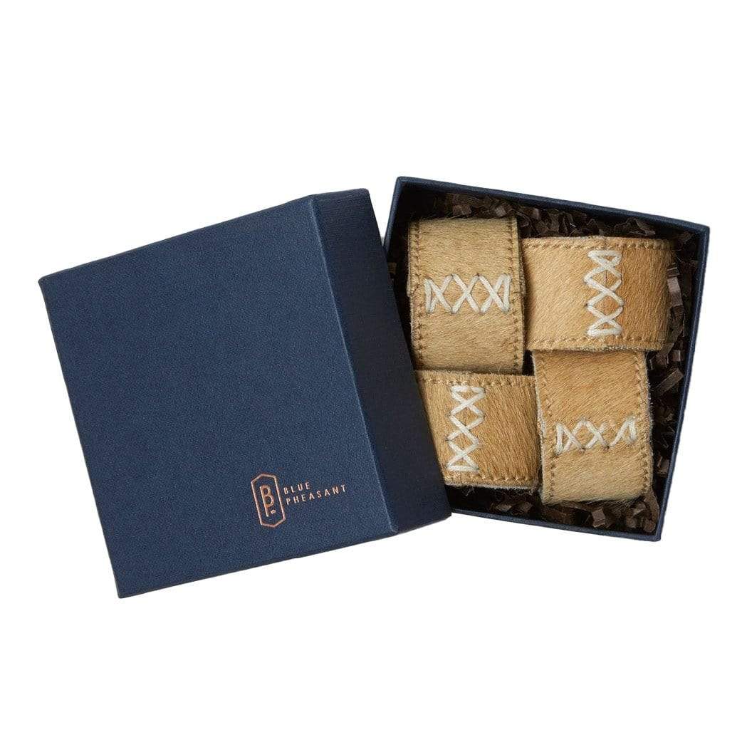 Blue Pheasant Morgan Napkin Ring (Set of 4) Pillow & Decor blue-pheasant-BP000925