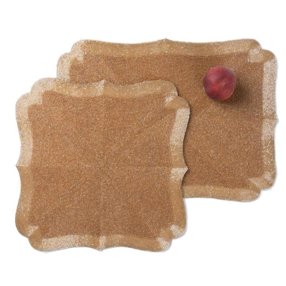 Blue Pheasant Noelle Placemat - Gold Pillow & Decor