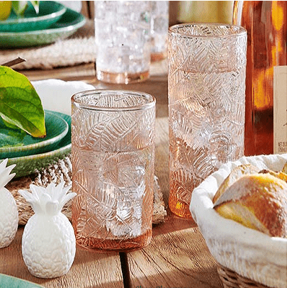 Blue Pheasant Peyton Glassware Decor