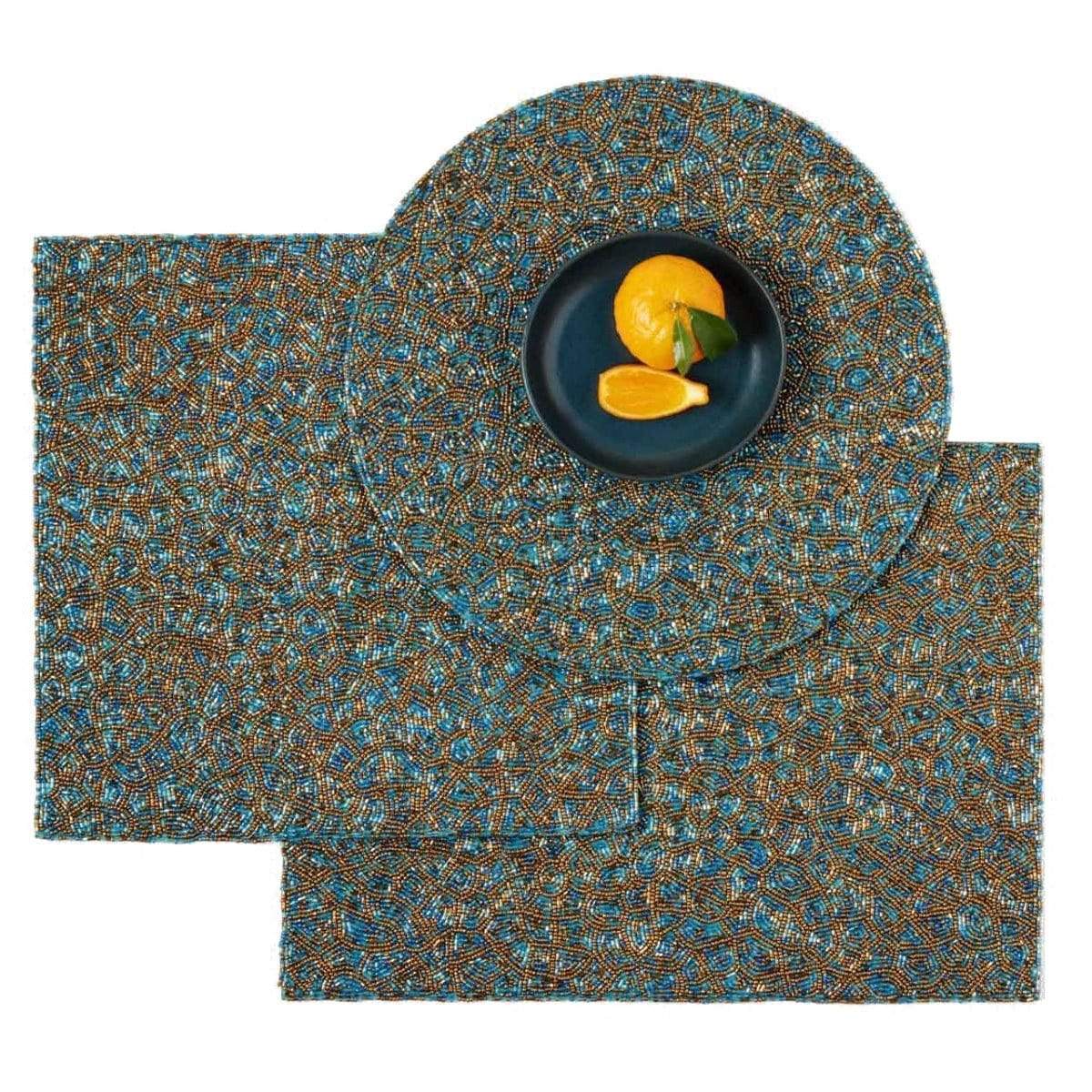 Blue Pheasant Phoebe Placemat (Set of 2) Pillow & Decor