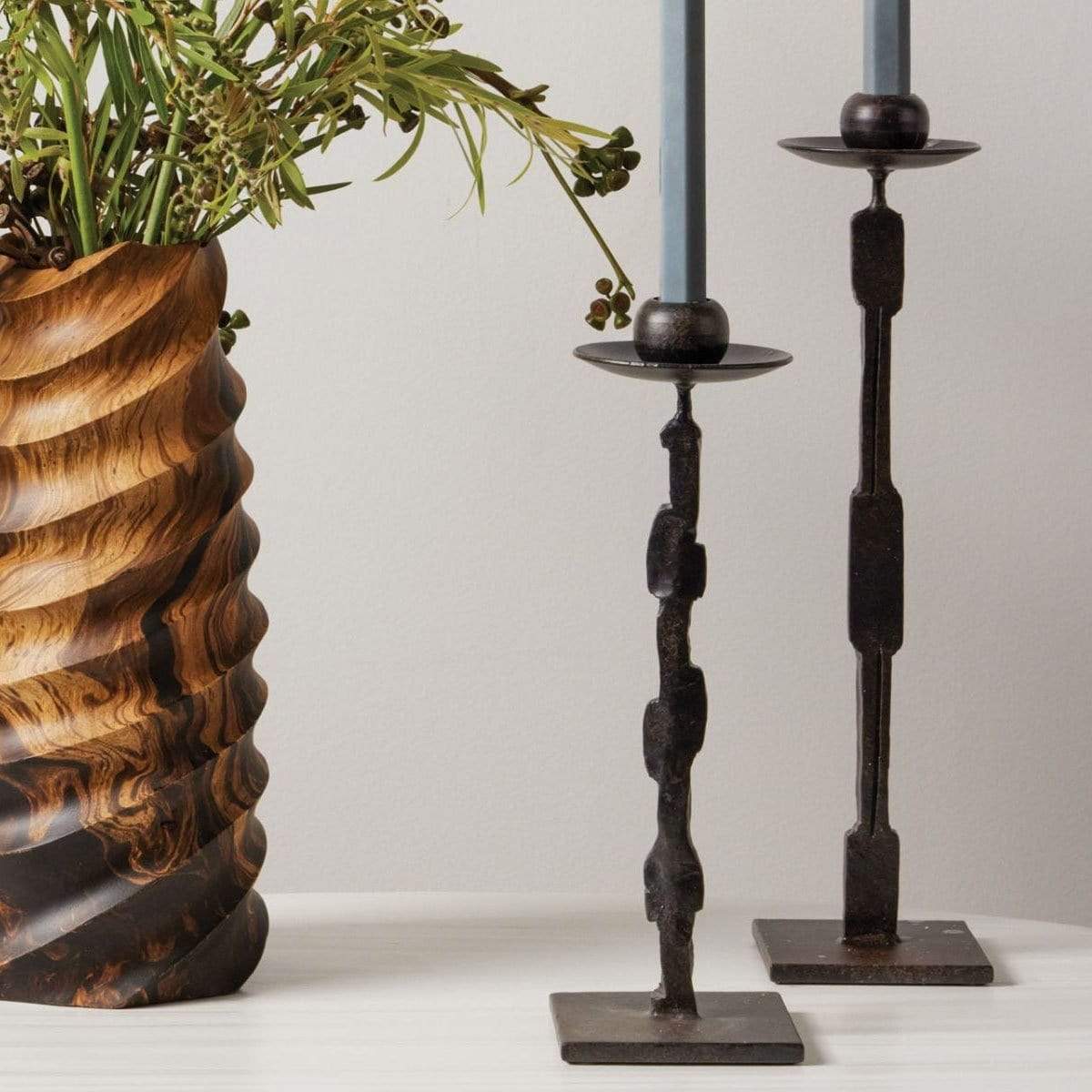 Blue Pheasant Quentin Candle Holders (Set of 2) Pillow & Decor