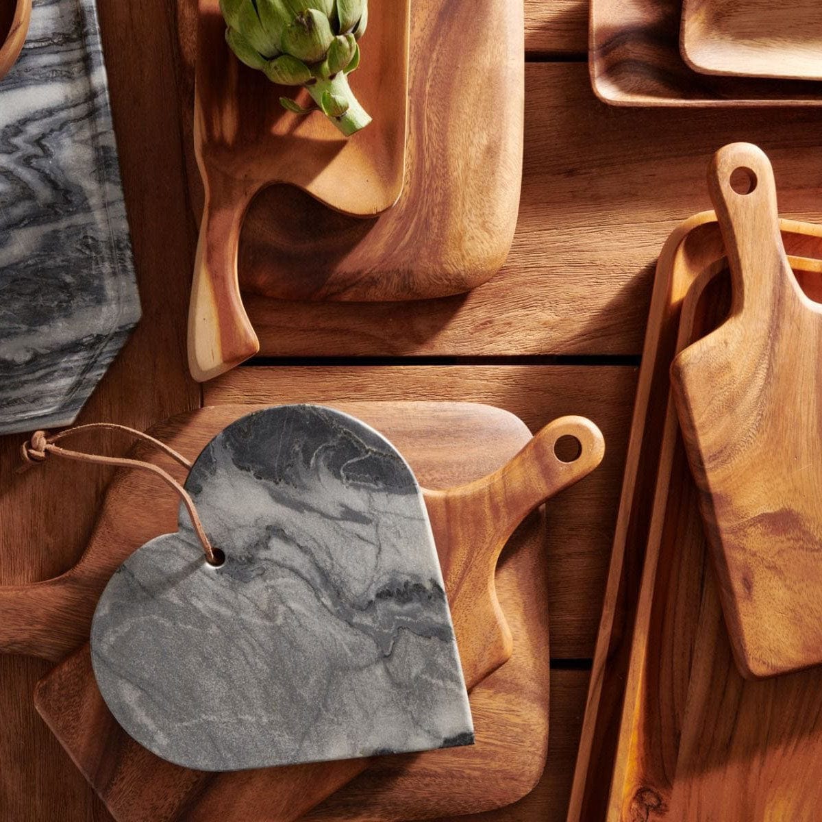 Blue Pheasant Riley Heart Shape Serving Board Pillow & Decor