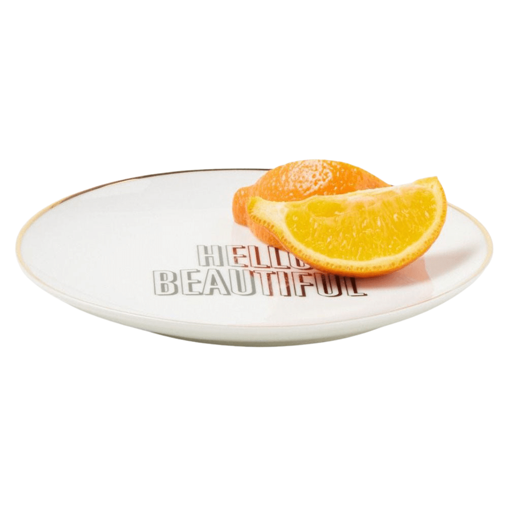 Blue Pheasant Sabrina Golden Rimmed Plates (Pack of 4) Pillow & Decor