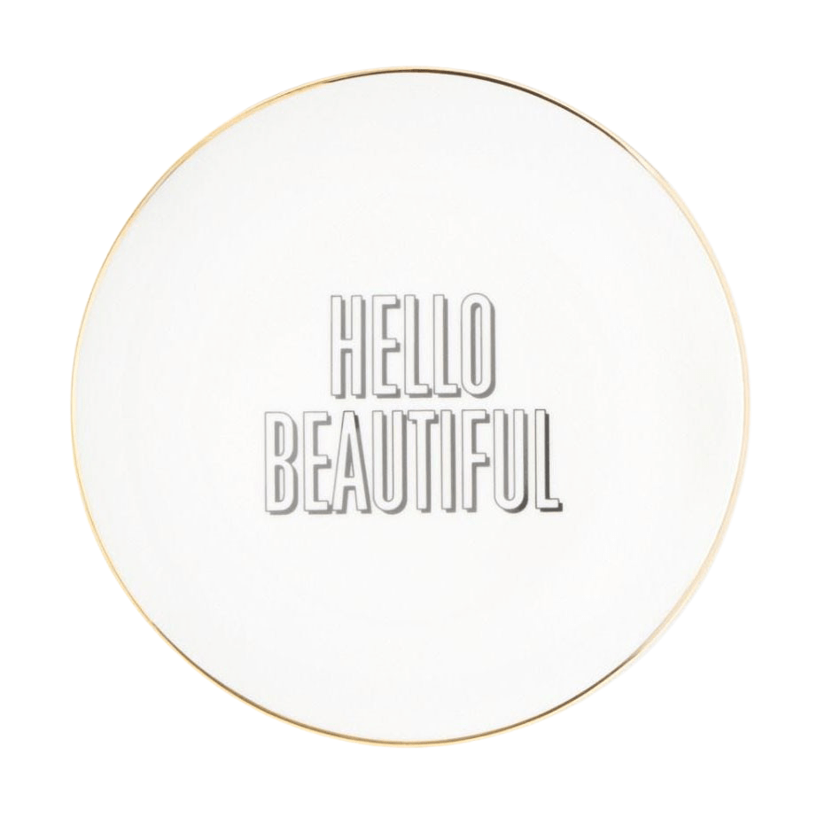 Blue Pheasant Sabrina Golden Rimmed Plates (Pack of 4) Pillow & Decor blue-pheasant-BP003444