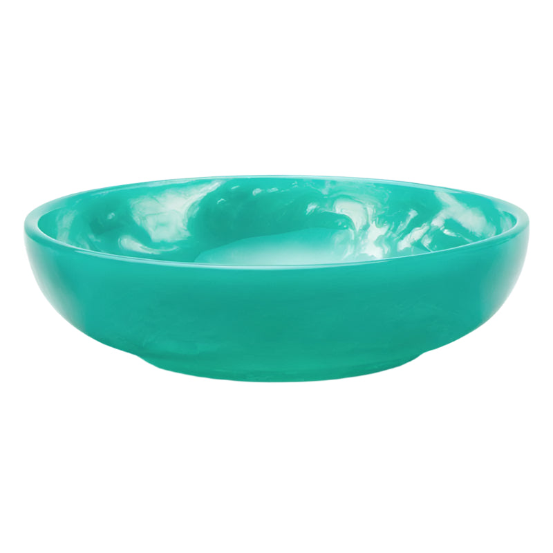 Blue Pheasant Sawyer Large Turquoise Serving Bowl Pillow & Decor blue-pheasant-SERSAWY-TUR-LSB