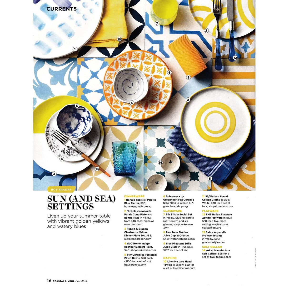 Blue Pheasant Sofia Glassware (Pack of 6) - True Blue Decor