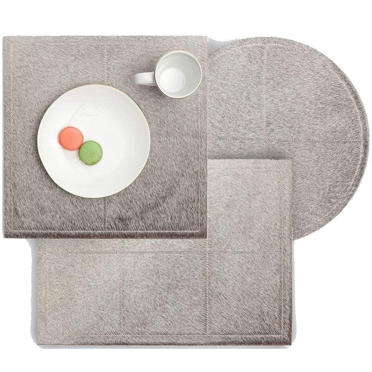 Blue Pheasant Tanner Placemat - Gray Pillow & Decor