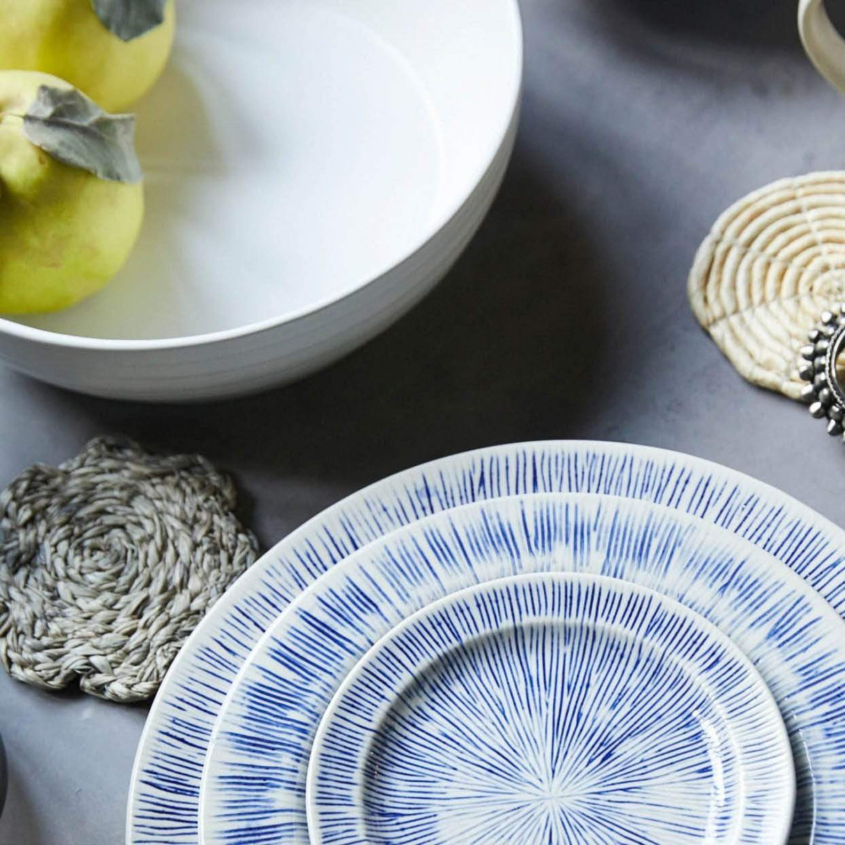 Blue Pheasant Vera Coaster Set Decor