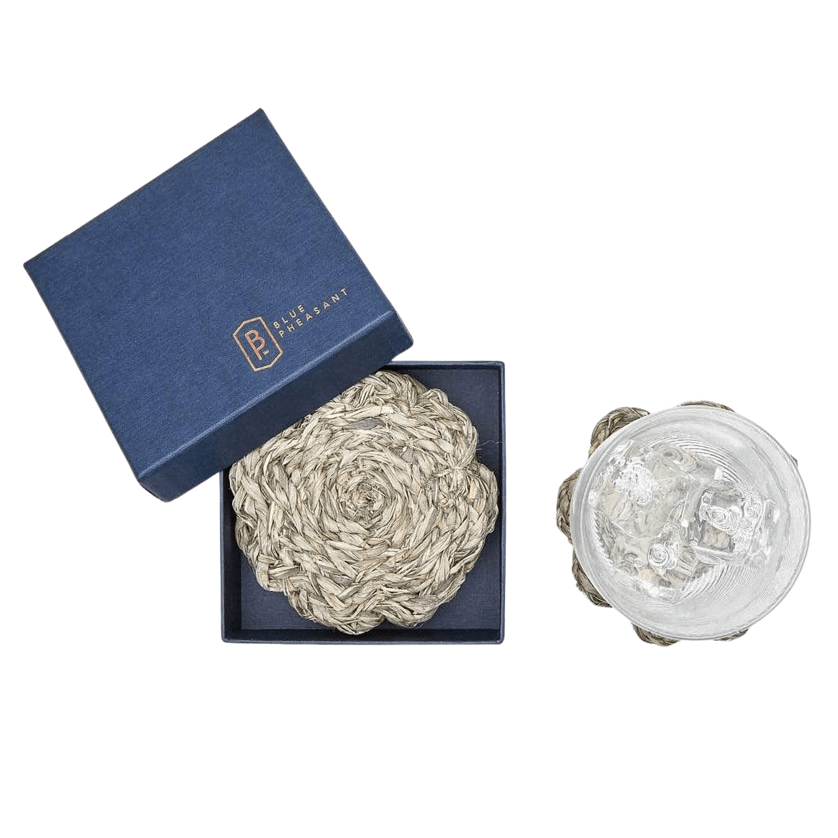 Blue Pheasant Vera Coaster Set Decor