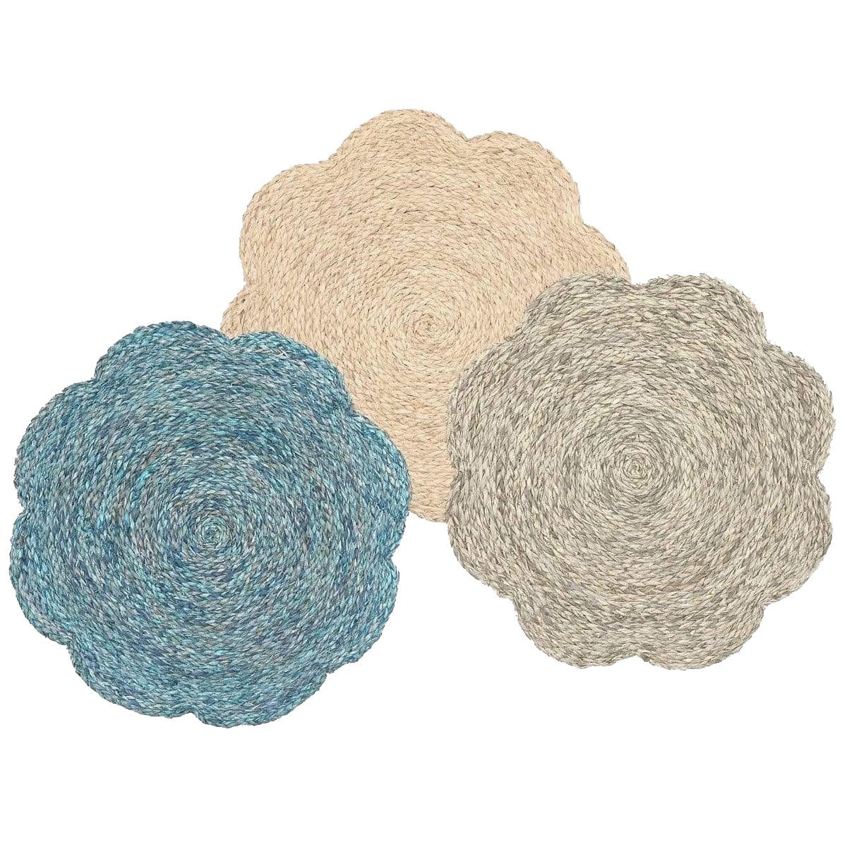 Blue Pheasant Vera Flower Placemats (Pack of 4) Pillow & Decor