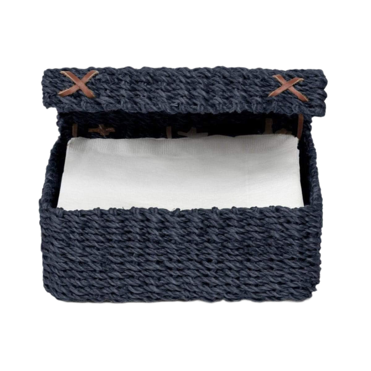 Blue Pheasant Voru Navy Napkin Holder Pillow & Decor