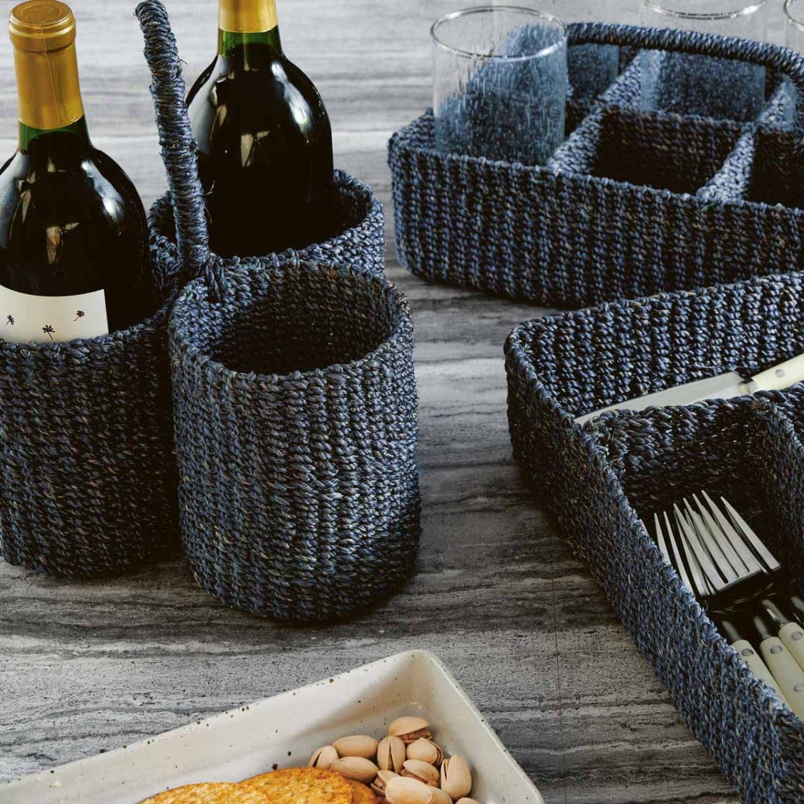 Blue Pheasant Voru Wine Caddy Pillow & Decor