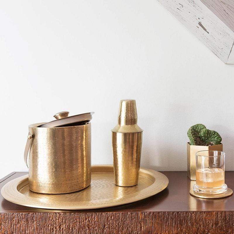 Blue Pheasant Winsford Antique Brass Bar Collection Pillow & Decor