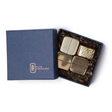 Blue Pheasant Zachary Cardholder (Set of 4) - Gold Decor Blue-Pheasant-Zachary-Cardholder-Gold
