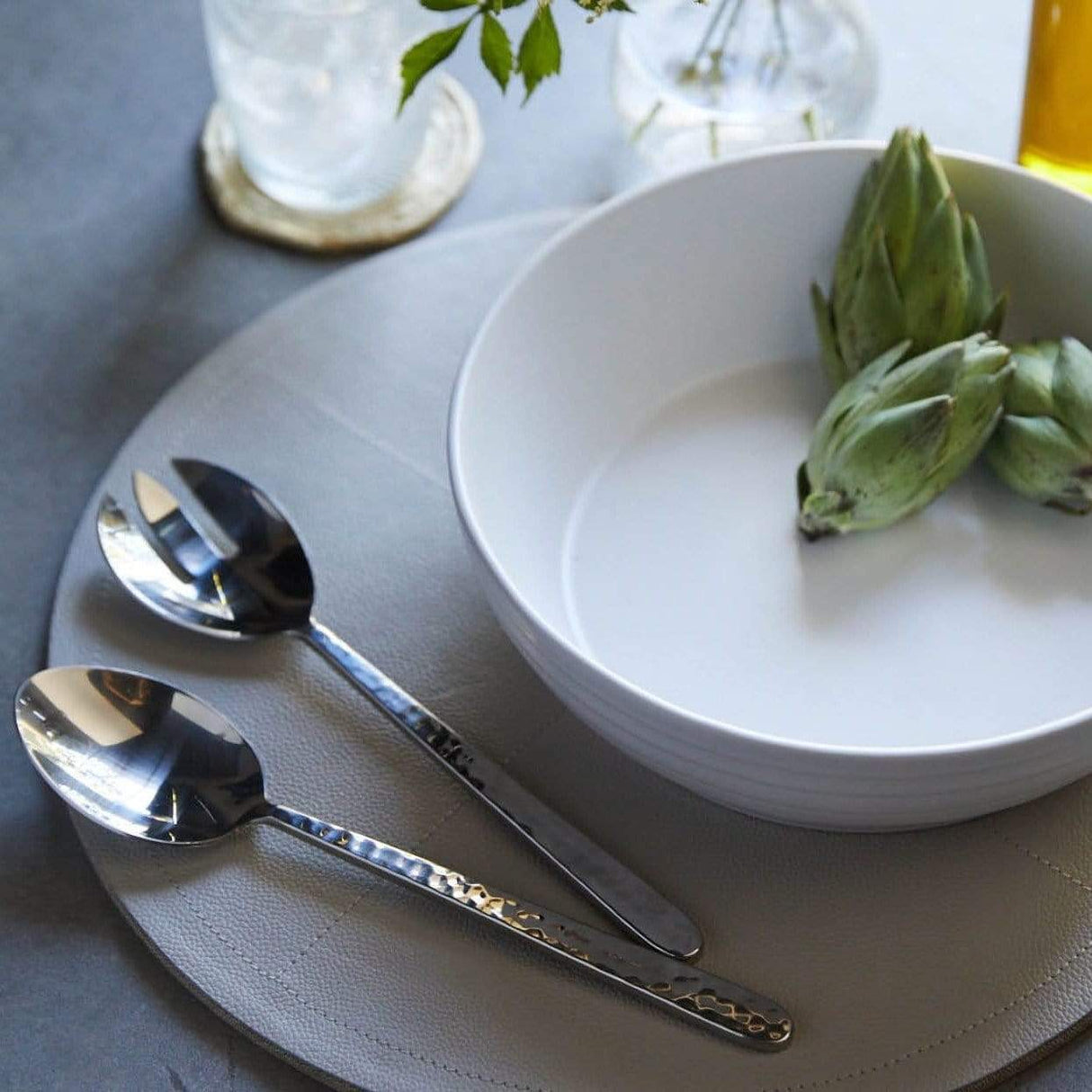 Blue Pheasant Zora 2-Piece Serving Spoon Set Pillow & Decor blue-pheasant-BP000362