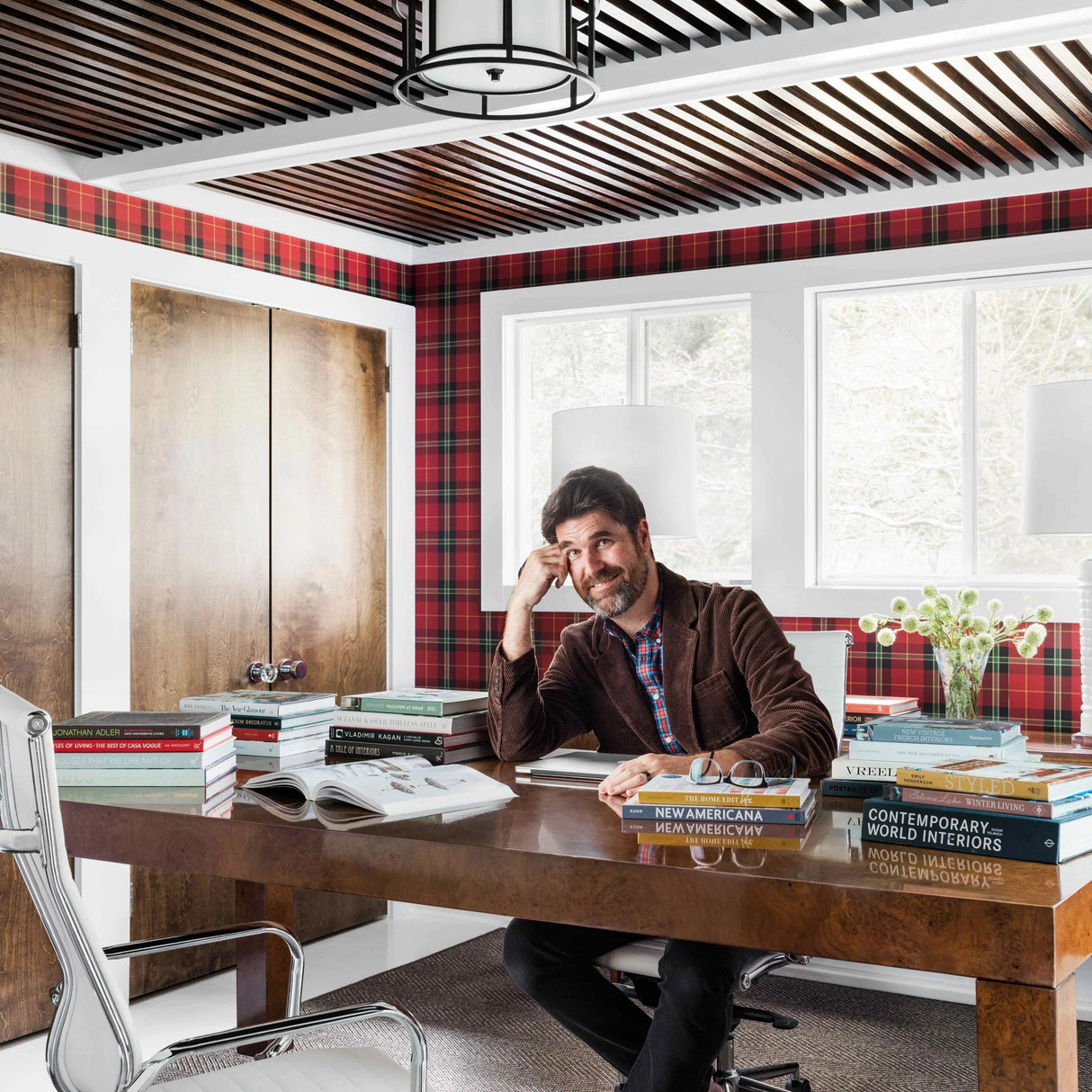 Brian Patrick Flynn for Crystorama Hulton 2 Light Hulton Ceiling Mount Lighting