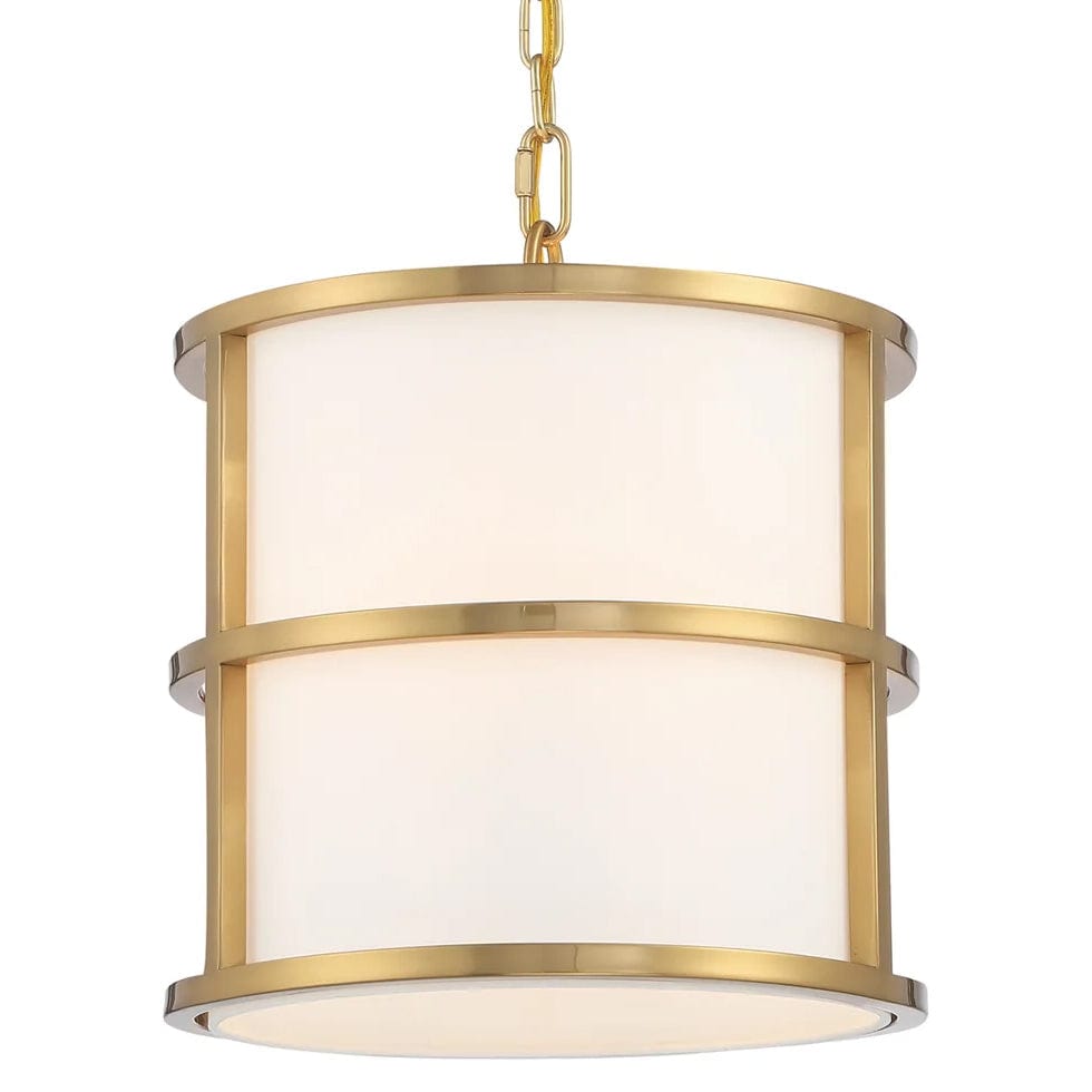 Brian Patrick Flynn for Crystorama Hulton 3 Light Pendant Lighting crystorama-9593-LG