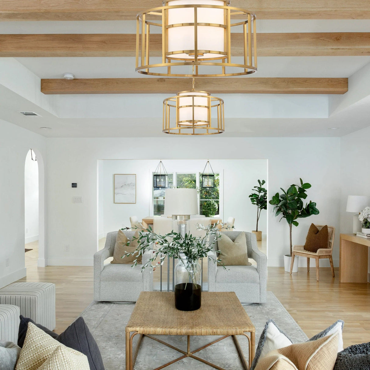 Brian Patrick Flynn for Crystorama Hulton 5 Light Matte Black Chandelier Lighting