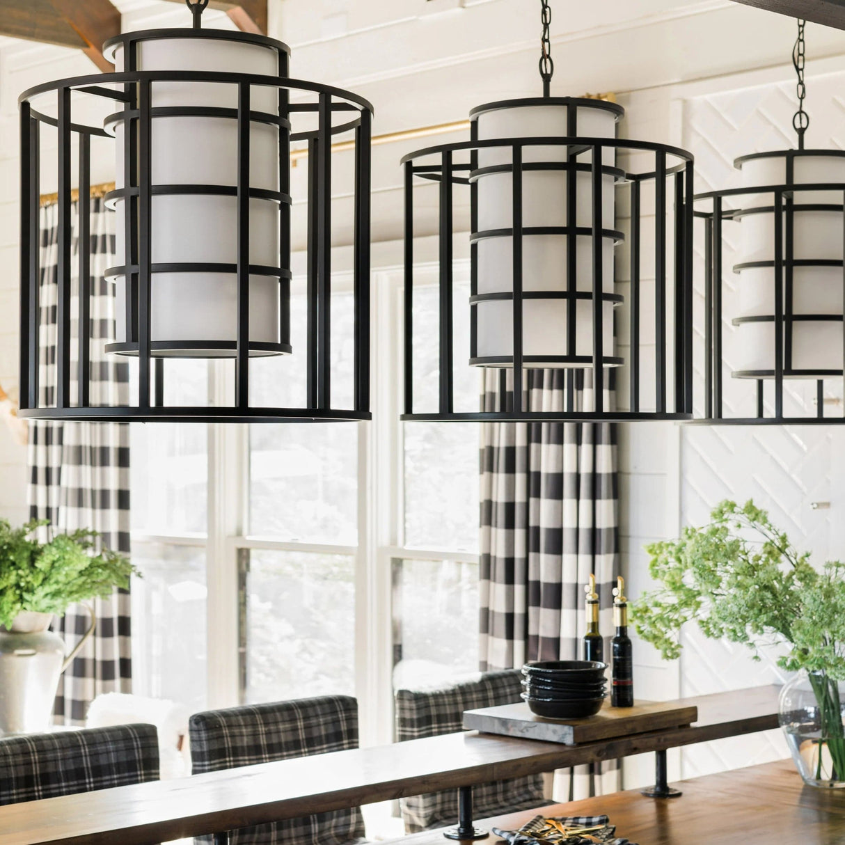 Brian Patrick Flynn for Crystorama Hulton 6 Light Matte Black Chandelier Lighting crystorama-9597-MK 00633779033926