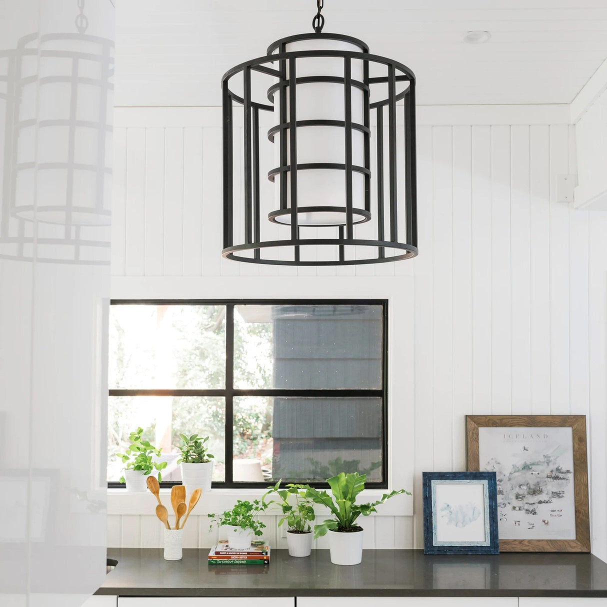 Brian Patrick Flynn for Crystorama Hulton 6 Light Matte Black Chandelier Lighting crystorama-9597-MK 00633779033926