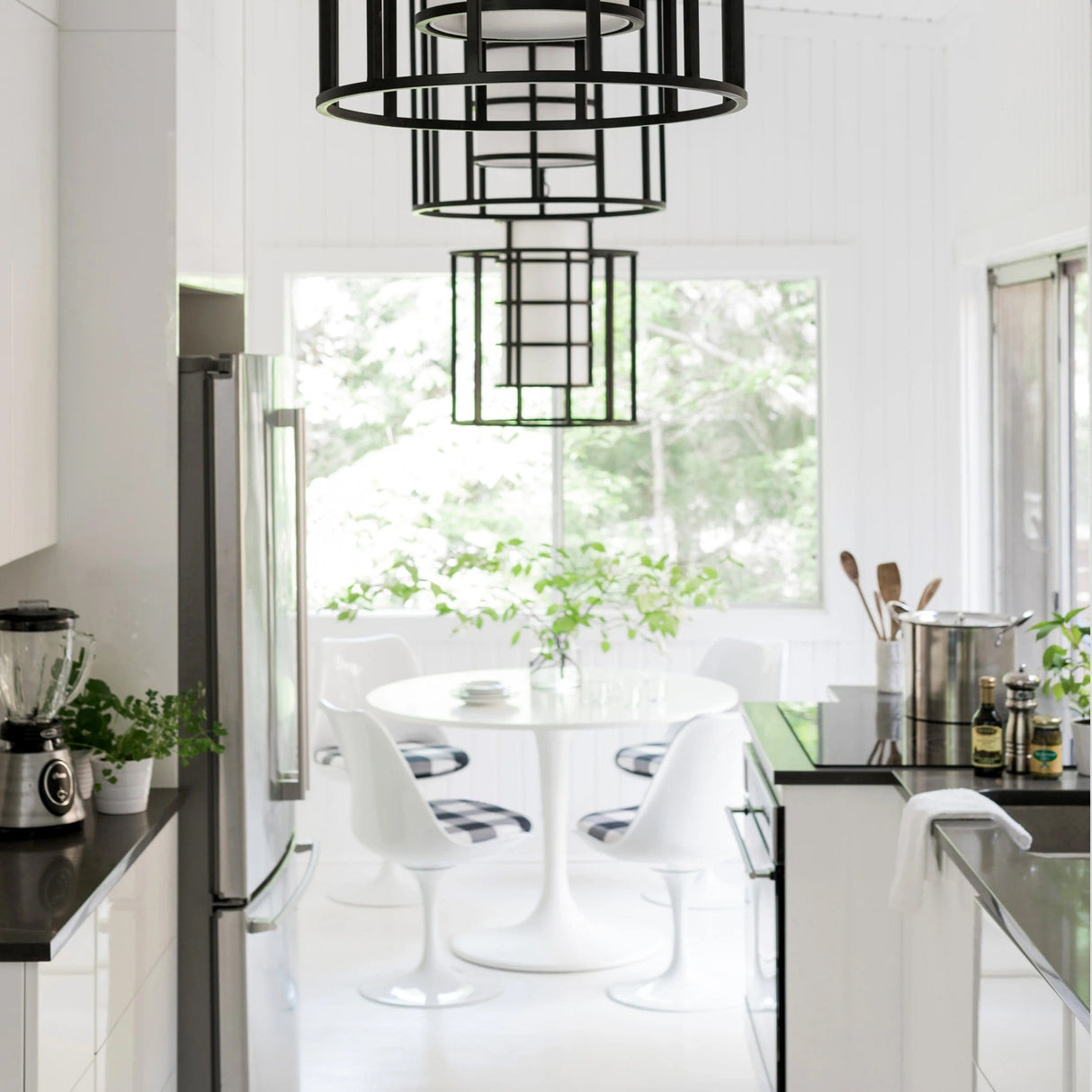 Brian Patrick Flynn for Crystorama Hulton 6 Light Matte Black Chandelier Lighting crystorama-9597-MK 00633779033926