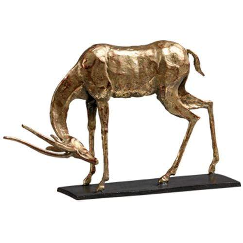 Villa & House Antelope Straight Horn Statue Decor villa-house-ALP-700