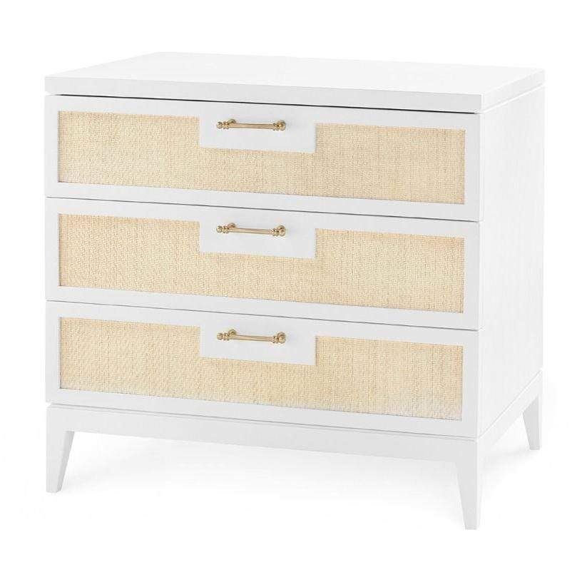 Villa & House Astor 3-Drawer Side Table - Black Furniture villa-house-AST-130-01